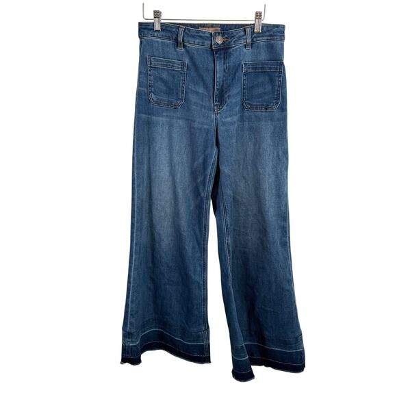 Kut From the Kloth Goldie Super Flare Jeans High Rise Dark Wash Boho Womens 4 - Picture 2 of 9